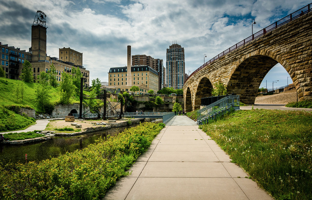 Mill Ruins Park in Minnepaolis